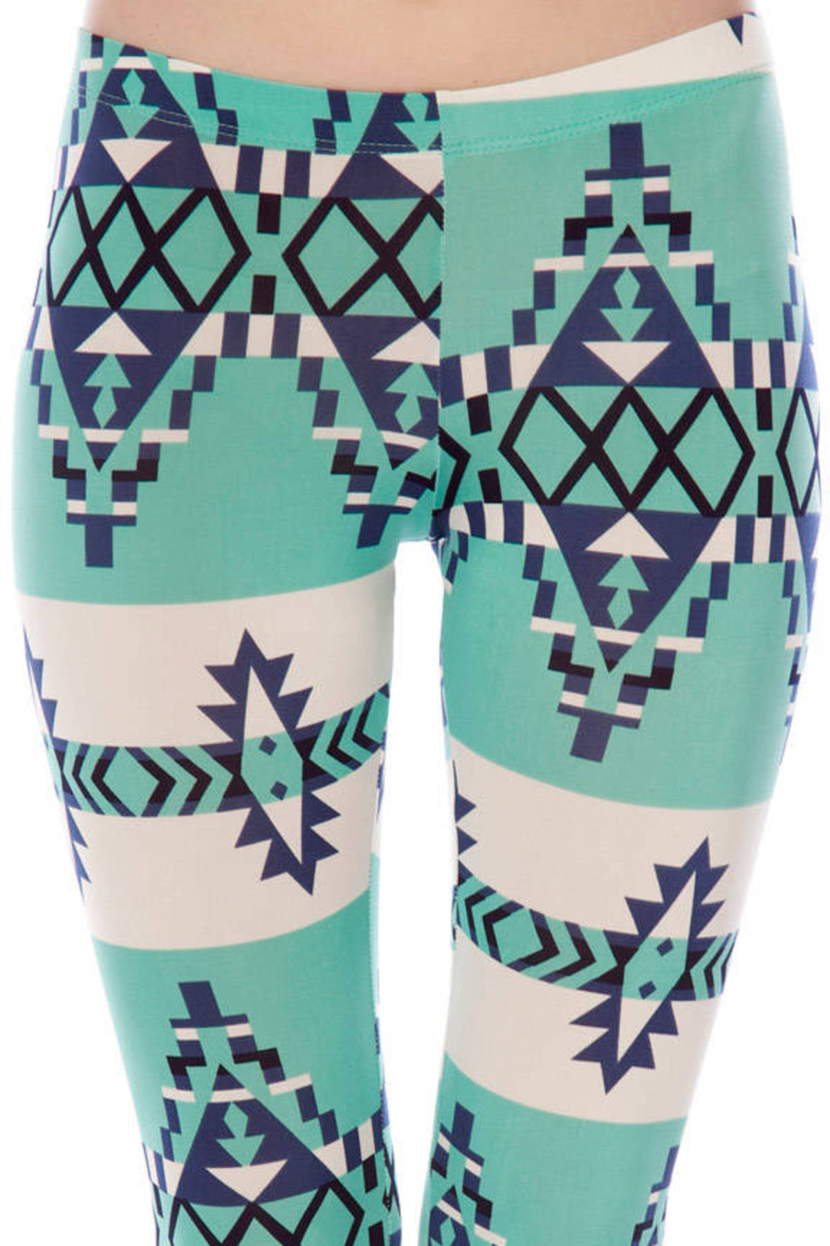 Native Leggings in Aqua - $10 | Tobi US