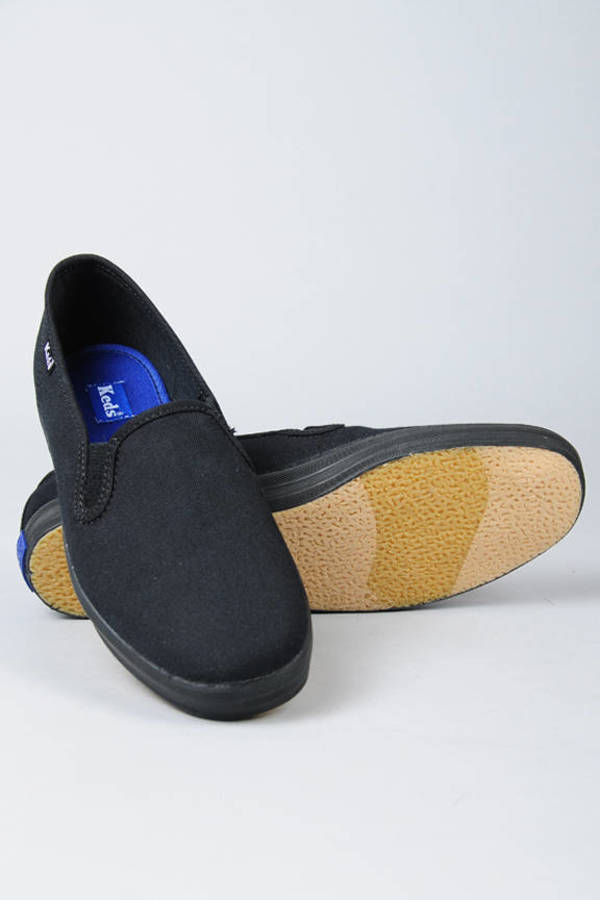 Black Canvas Champion Slip-On Sneakers - $17 | Tobi US