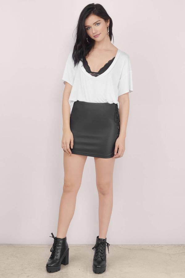Drifter Lace Up Mini Skirt - $60 | Tobi US