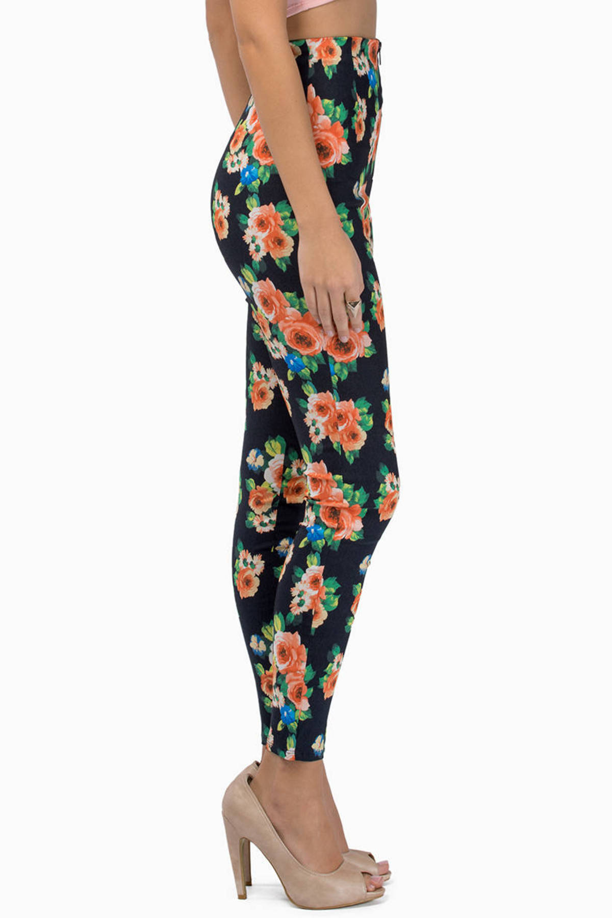 flared flower pants