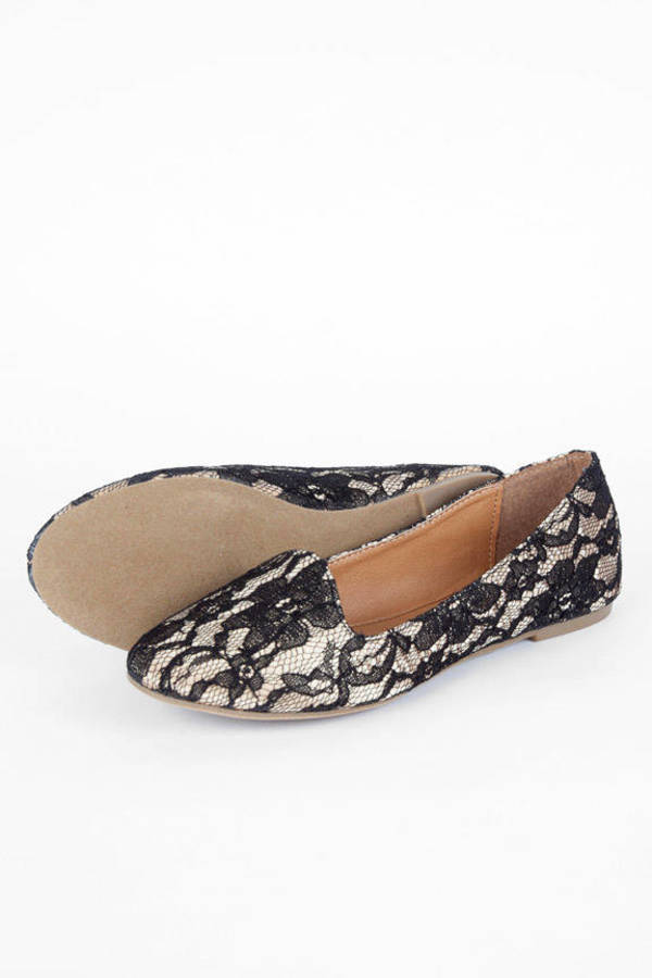 Leila Patterned Flats Tobi Tobi