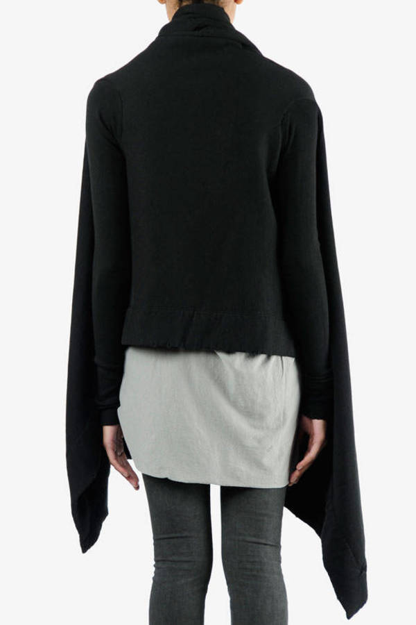 Long Sleeve Wrap in Black - $363 | Tobi US