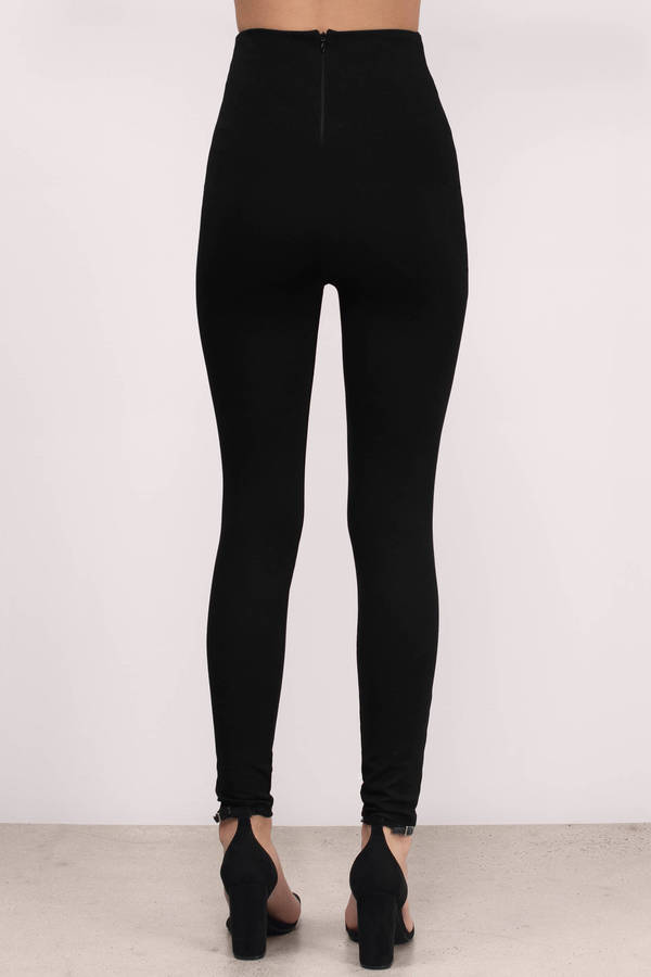 Black Pants - High Waisted Skinny Pants - Black Stretchy Pants - $50 ...