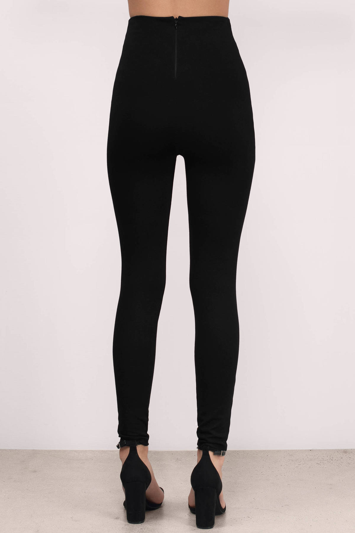 womens black high waisted pants