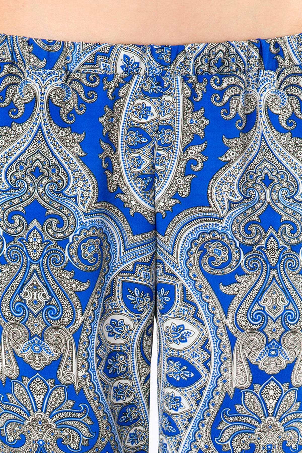 blue paisley pants