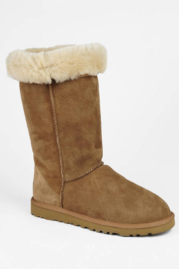 Blue Classic Tall Sheepskin Boots - $126 | Tobi US