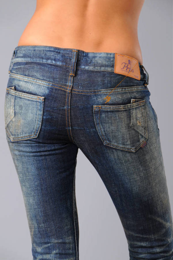 Tobi Exclusive Dart Skinny Jeans in Dark Oiled Stain in Dark Oiled ...