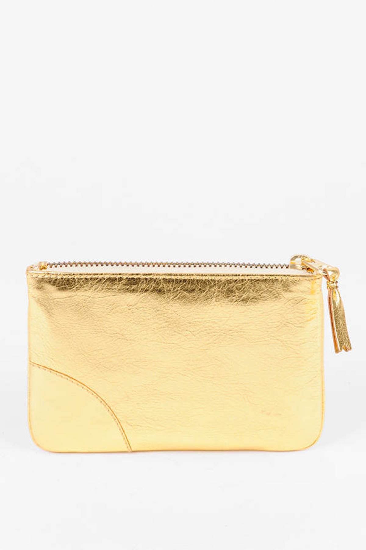 gold pouch purse