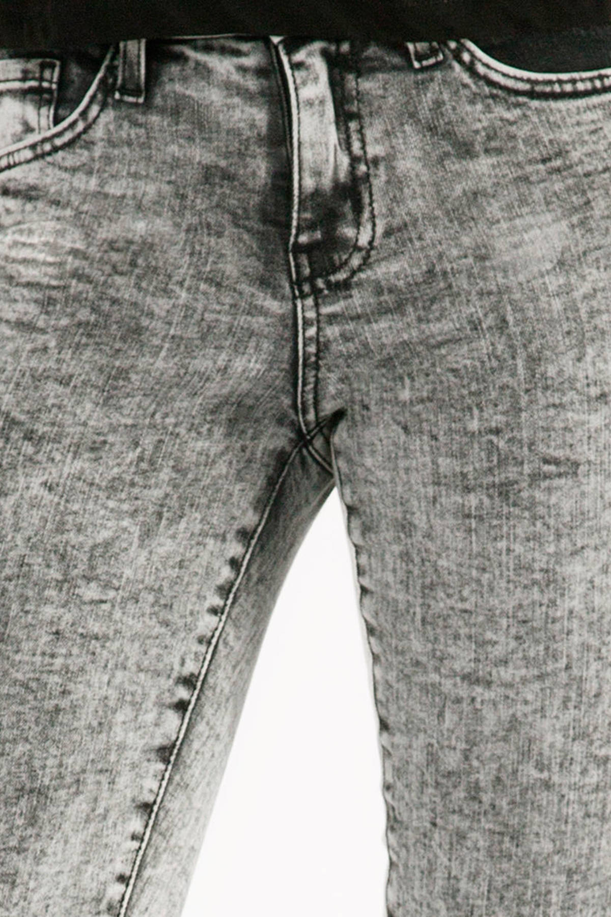 Acid Wash Skinny Jeans in Grey Acid Wash - $40 | Tobi US