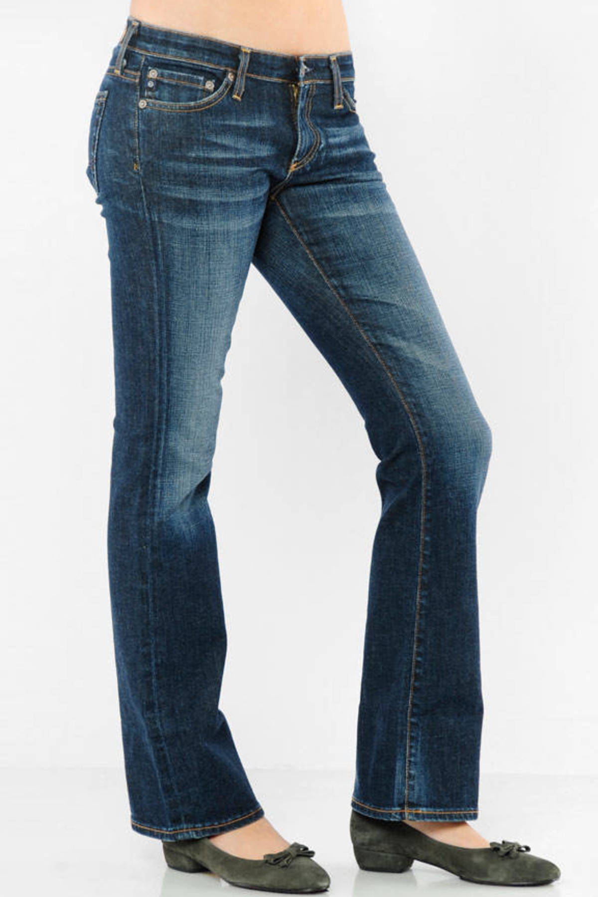 Angelina Petite Bootcut Jeans in Knoll - $92 | Tobi US
