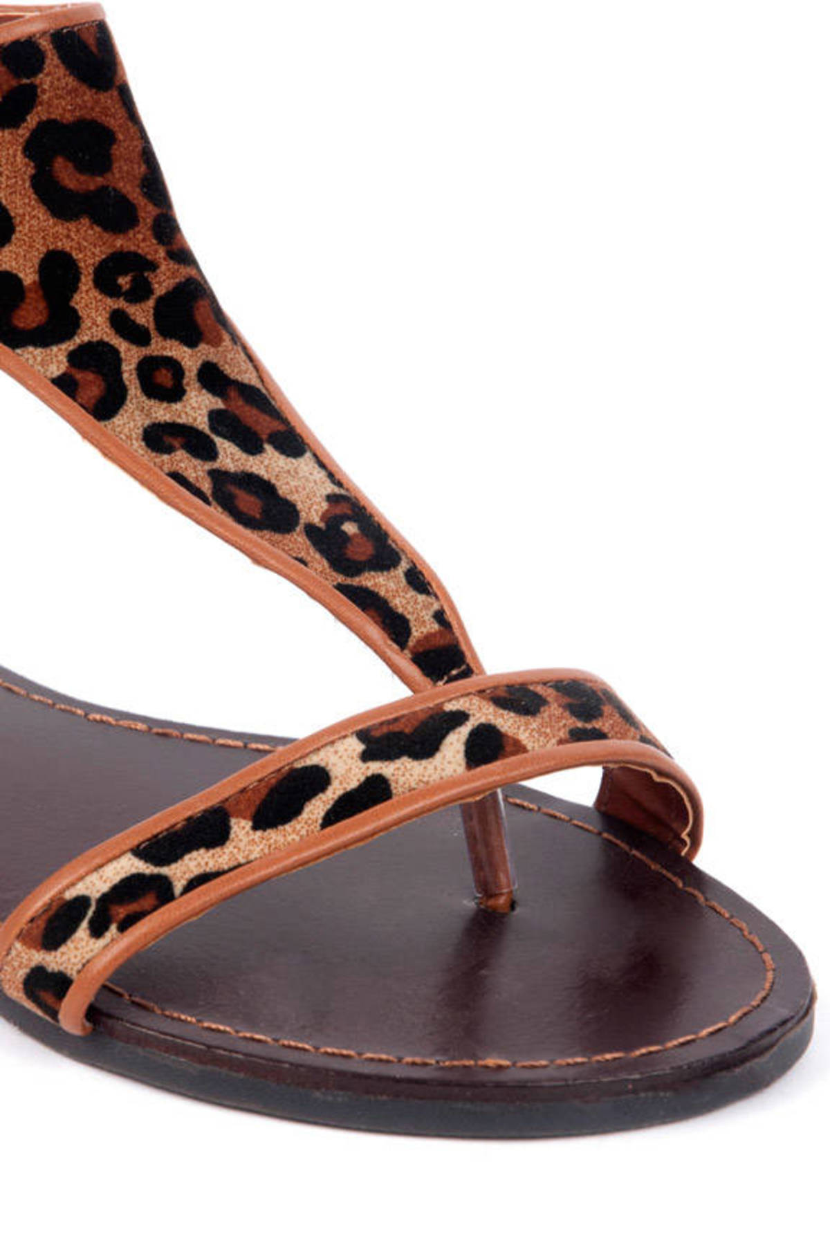 Bella Leopard Sandals in Leopard - $12 | Tobi US
