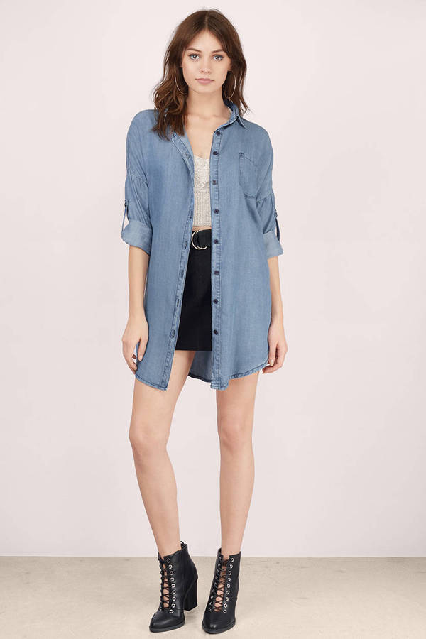 splendid denim shirt