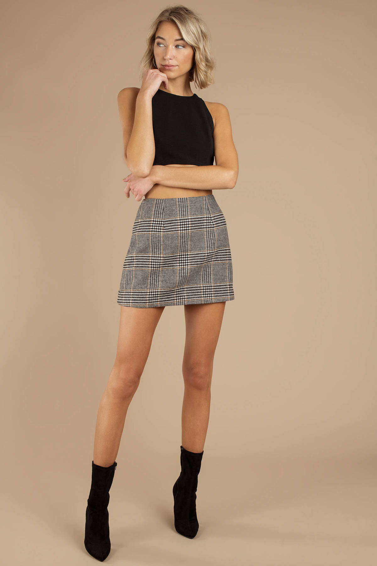Raye Plaid Skirt in Multi - $46 | Tobi US