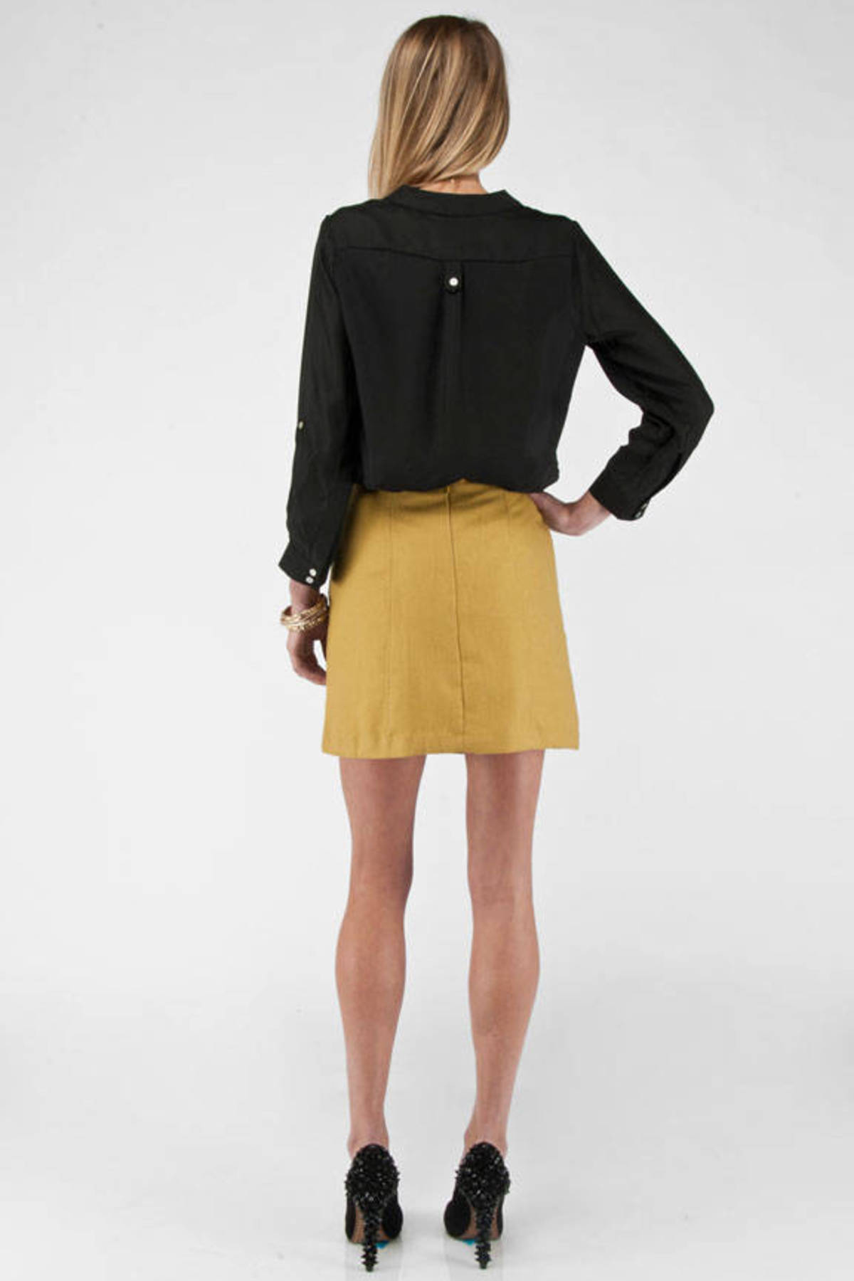 The Other Skirt in Mustard - $14 | Tobi US