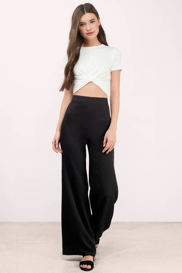 Off White Crop Top - White Top - Front Knot Top - White Crop Top - $36 ...