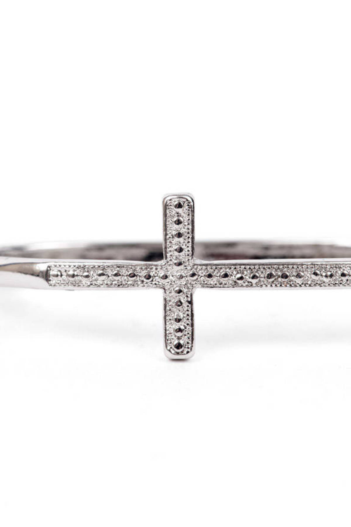 Cross in Hand Bracelet in Silver - $22 | Tobi US