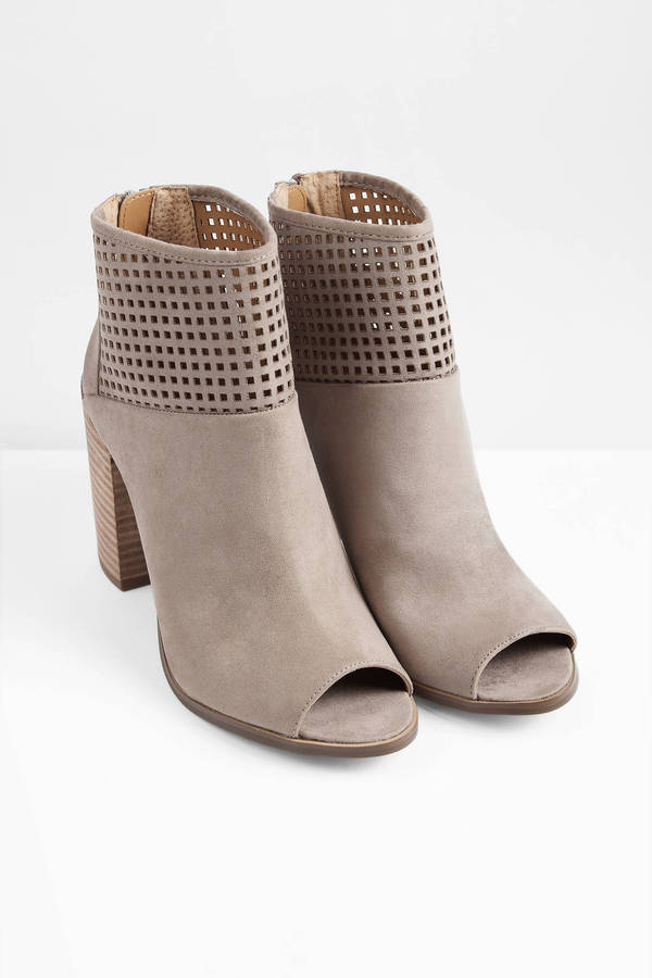 Boots - Ankle Boots - Peep Toe Boots 