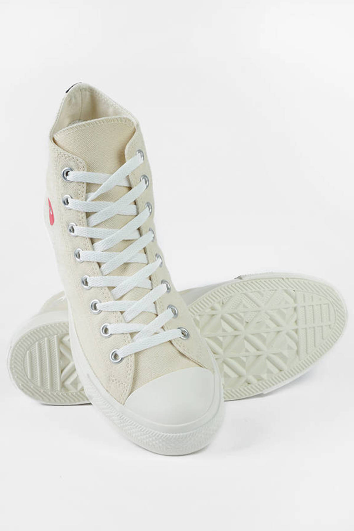 Converse Heart Hi Top Sneakers in White - $105 | Tobi US