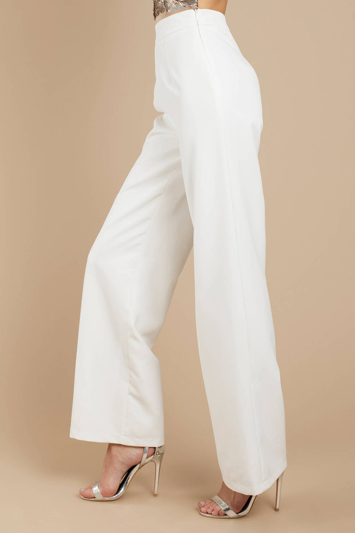 white trouser pants womens