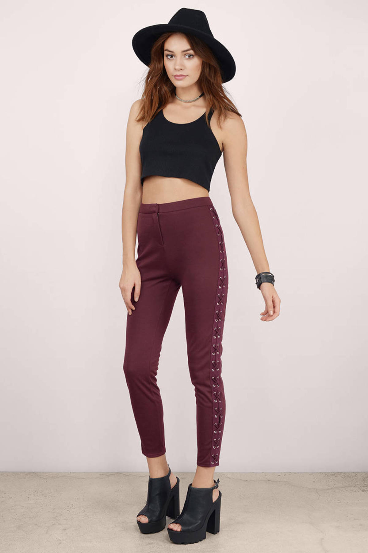 lace up pants