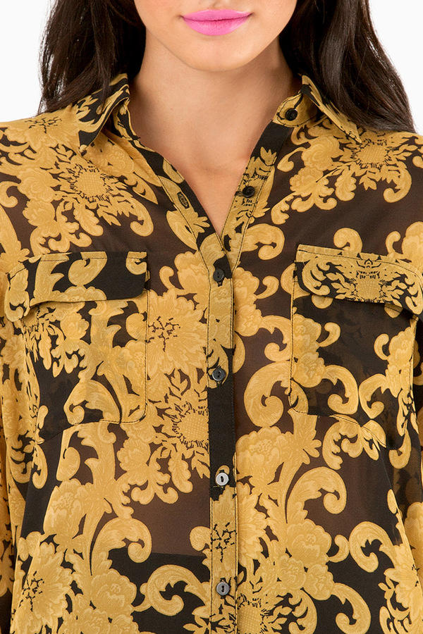 bb dakota embroidered chiffon smock top