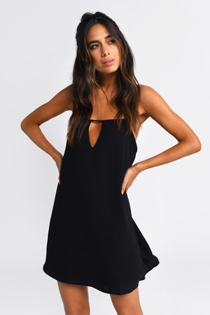 Black Dress - Keyhole Dress - Sleek Black Dress - Shift Dress - $15 ...