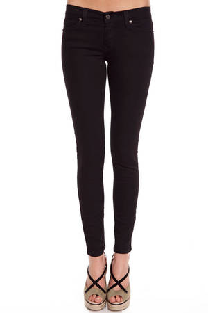 denim jeggings black