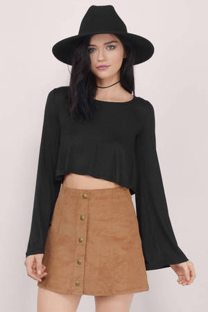 black top bell sleeves