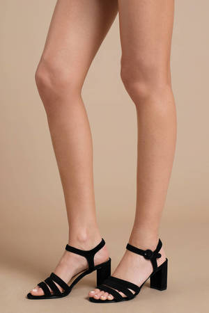 Black Chinese Laundry Heels - Short 