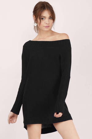 Black Sweater - Black Sweater - Tunic Sweater - A Line Sweater - $66 ...