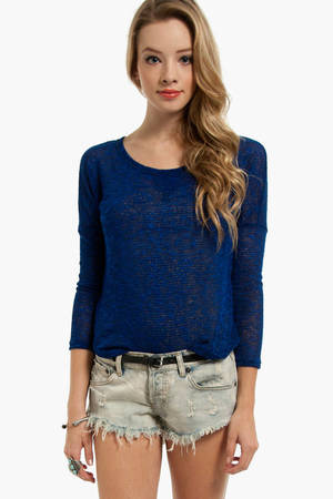 Pop Art Sweater in Blue - $16 | Tobi US