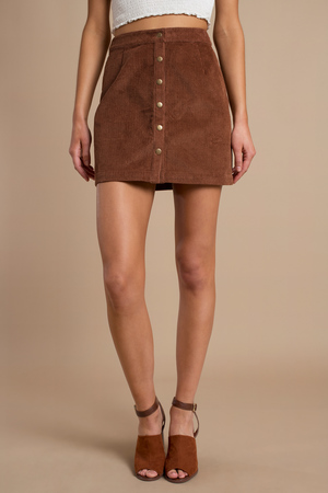 Cute Camel Skirt - A Line Skirt - Corduroy Skirt - Camel Skirt - $25 ...