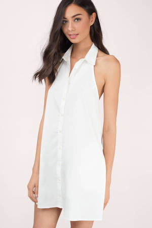 White Halter Dress - Shop White Halter Dress at Tobi