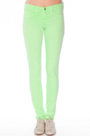 Neon Skinny Jeans in Light Neon Green - $16 | Tobi US