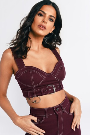 belted crop top