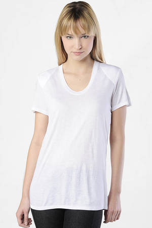 padded shoulder t shirts