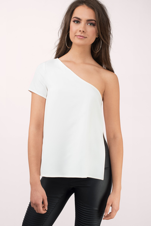 shoulder cut blouse image