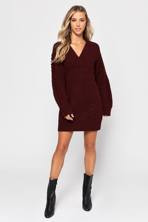 Womens knit sweater dress