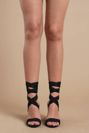 heels that wrap around calf