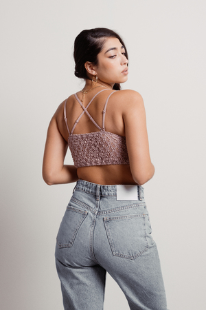 blush bralette top