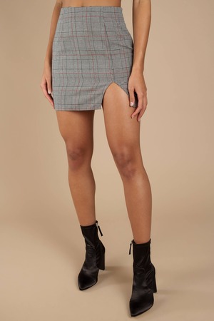 plaid skirt bodycon