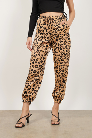 animal print joggers