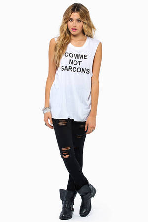 comme des garcons tank top