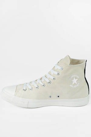 white converse with heart