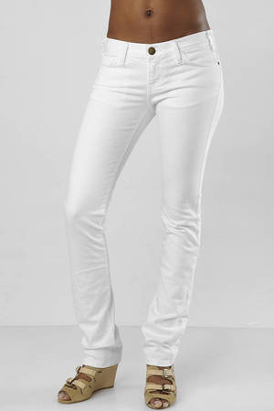 The Straight Leg Jeans in White - $95 | Tobi US