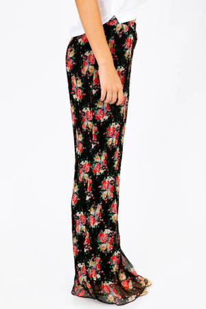 black floral pants