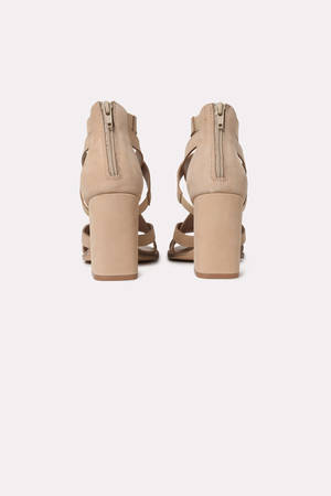 Shawnee Strappy Heels In Cream Tobi Us