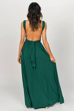 green multiway maxi dress