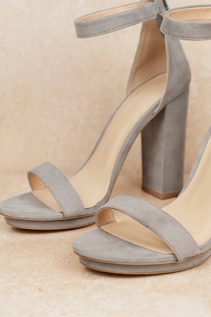 Penelope Ankle Strap Heels In Light Blush Tobi Us