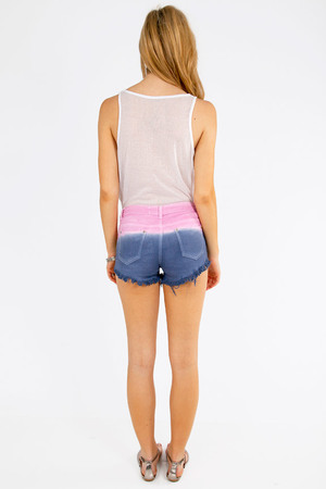 Daisy Dye Short in Pink and Purple - $64 | Tobi US